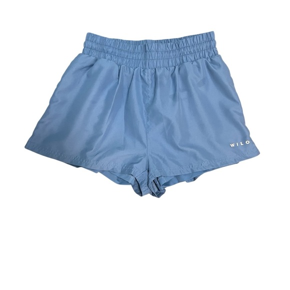 Wilo The Label Women's Blue Running Lined 2 in 1 Shorts Large Anthropologie - Picture 1 of 9